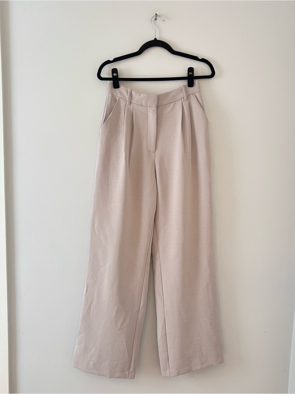 Abercrombie & Fitch Sloane Tailored Pants Wide Leg Trouser Crepe Pleated Light
